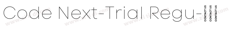 Code Next-Trial Regu字体转换